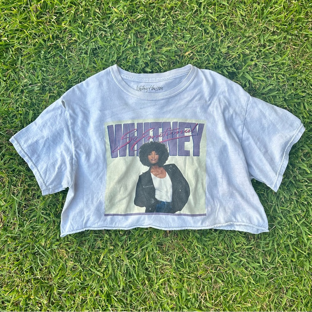 Whitney Houston Crop Tee